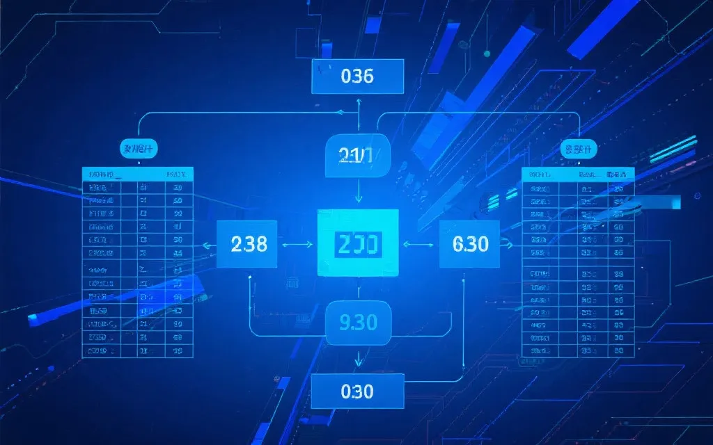 数据可视化与信息结构插画